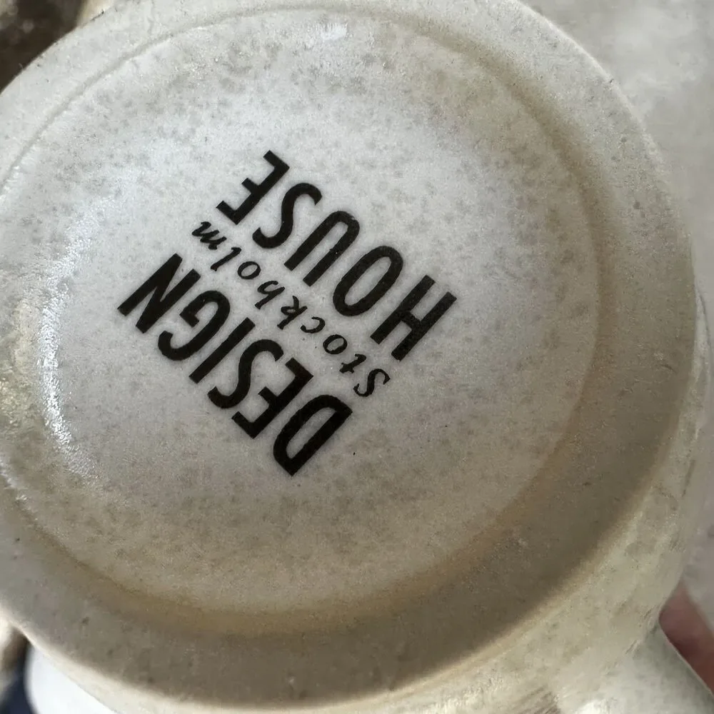 Crate & Barrel | DESIGN HOUSE Stockholm~Pearl White Stoneware Coffee mug tea cup